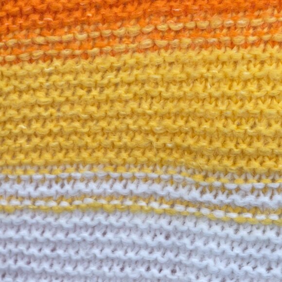 Old Navy Womens L Rainbow Striped Sweater Multicolor Knit Colorful Preppy Casual - Picture 12 of 16